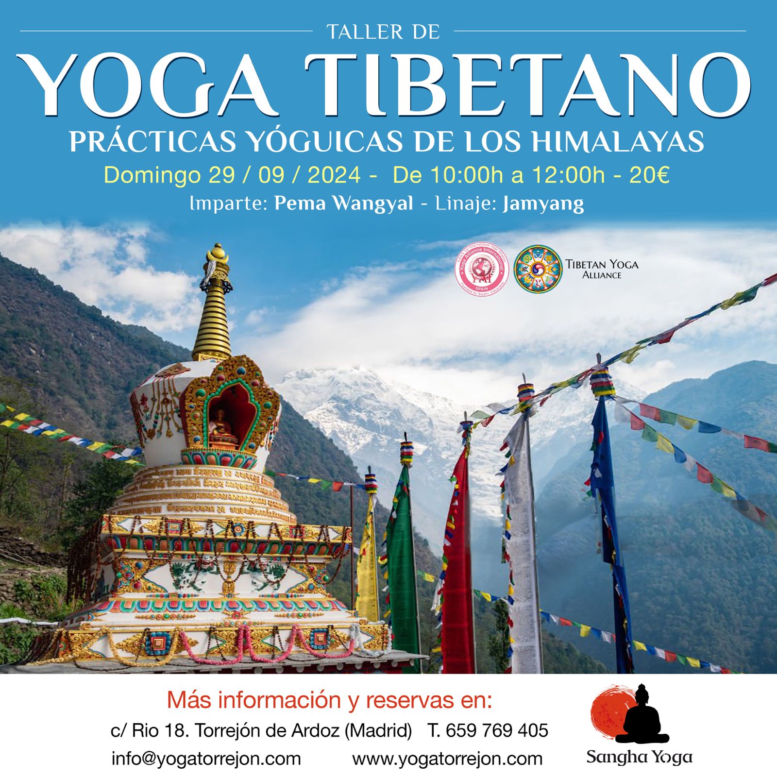 Retiro de yoga tibetano en Madrid